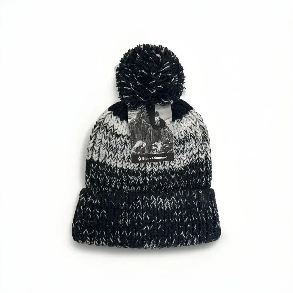 Black Diamond Bengal Black Ombre Pom Beanie Unisex - Picture 1 of 5